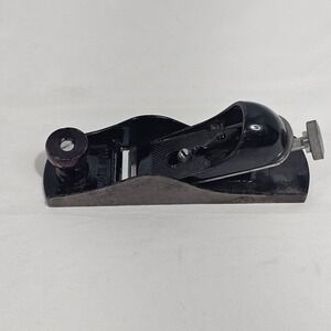 Dunlap Approved 619.3701 Block Plane Vintage Woodworking Tool Made in USA Black